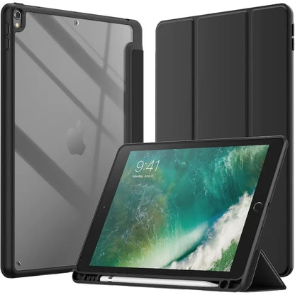 iPad Pro 12.9" Case with Pencil Holder – Slim Stand Cover for 1st & 2nd Gen 2015/2017 Models (A1584/A1652/A1670/A1671/A1821)