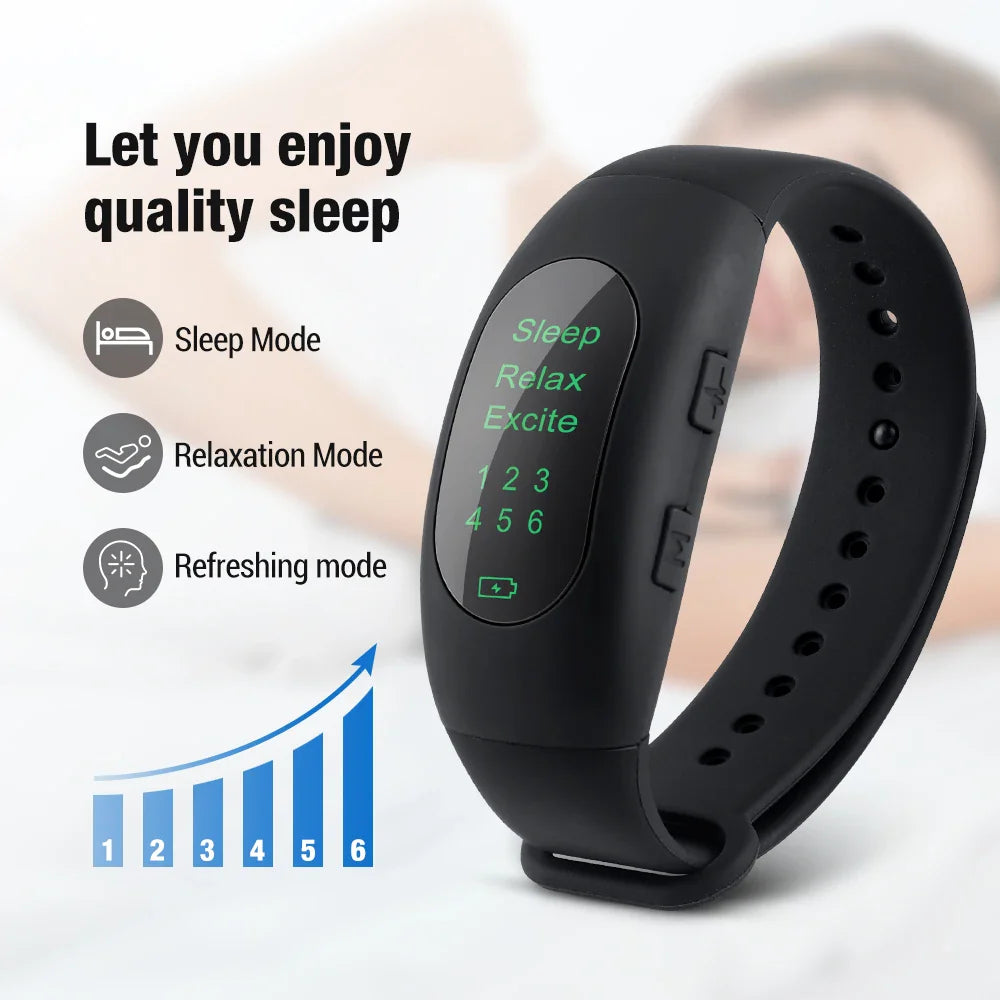 Intelligent Electronic Sleep Device – Microcurrent Pulse Rest Hypnosis Wristband for Insomnia and Anxiety Relief