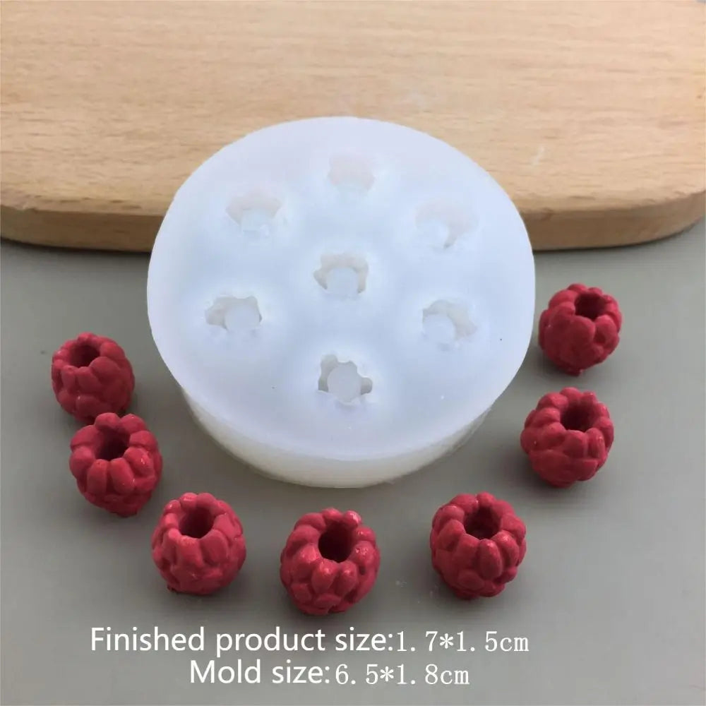 3D Fruit Candle Silicone Mold – Blueberry & Raspberry DIY Chocolate & Baking Craft Mold