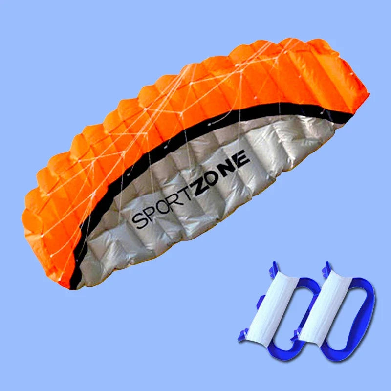 Beginner Dual Line Power Kite - Parafoil Parachute Stunt Kite for Adults and Kitesurf Sports