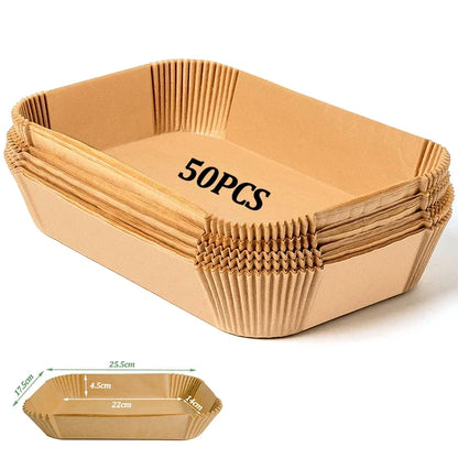 Disposable Air Fryer & Baking Paper — Non-Stick, Oilproof Mat for Microwave, Barbecue & Kitchen Accessories