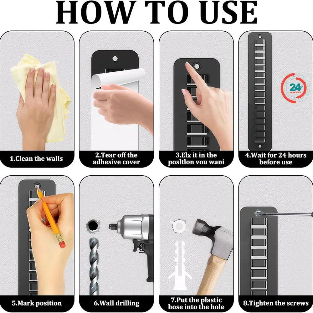 16-Grid Baseball Cap Holder – Wall-Mounted Hat Storage Hanger for Door, Wall & Closet Organization