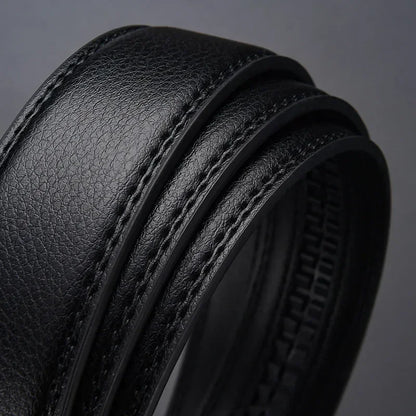 Men’s Luxury Click Belt – Genuine Leather Automatic Alloy Buckle for Business & Jeans