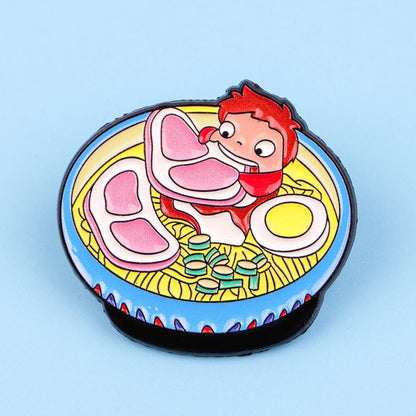 Cute Anime Enamel Pin Set - 2PCS Brooch Badges for Backpacks, Hats, Lapels & Cosplay Accessories