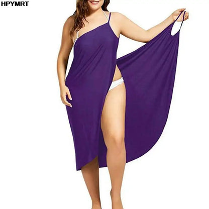 Women’s Summer Halter Dress – Sexy Cross Back Sleeveless Beach Sundress Solid Color Plus Size 5XL Casual Beachwear Skirt Outfit