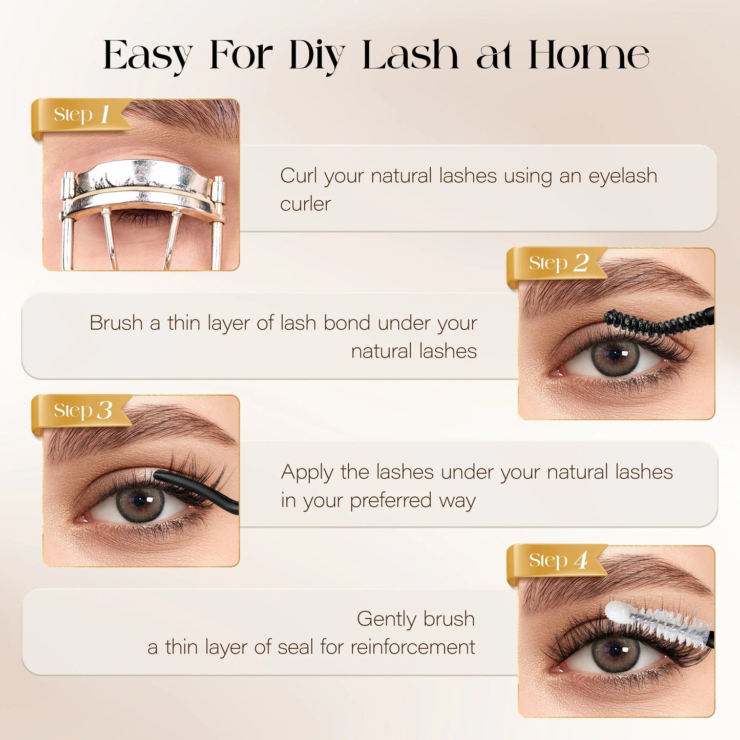 BEFER 2-in-1 Eyelash Glue & Remover — Waterproof Lash Adhesive for Strong, Long-Lasting Eyelashes