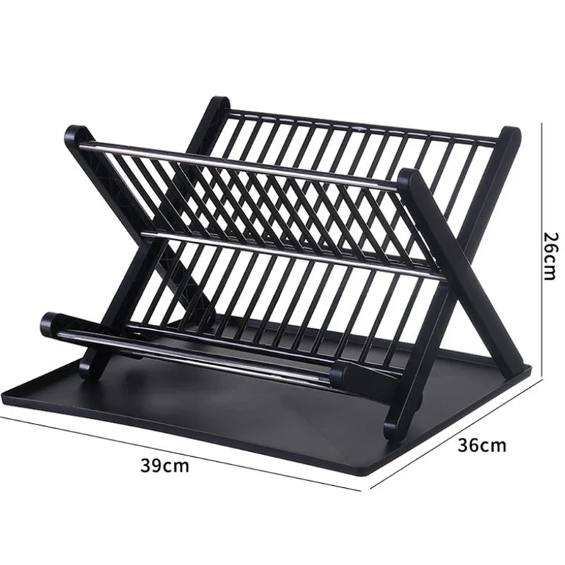 Kitchen Sink Organizer Rack — Adjustable Dish Drying Shelf for Bowls, Plates & Storage, Desktop Holder Accessories