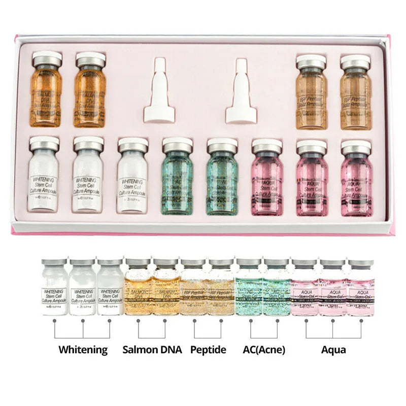 8ml BB Cream Glow Serum Ampoule – Niacinamide & Peptide Moisturizing Foundation with Hyaluronic Acid for Facial Skin Care