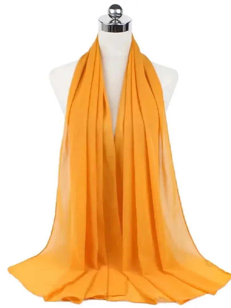 Women’s Solid Chiffon Instant Hijab – Ready-to-Wear Islamic Scarf, Muslim Shawl & Arab Head Wrap