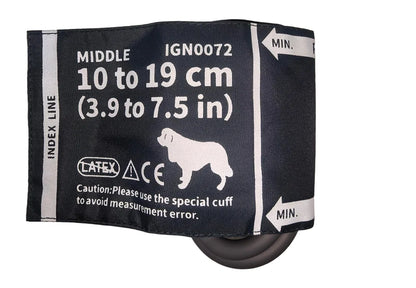 CONTEC 08A Veterinary Blood Pressure Monitor Accessories — Animal Cuffs, Clip SpO2 Probe, Charger Adapter, and Plastic Connector