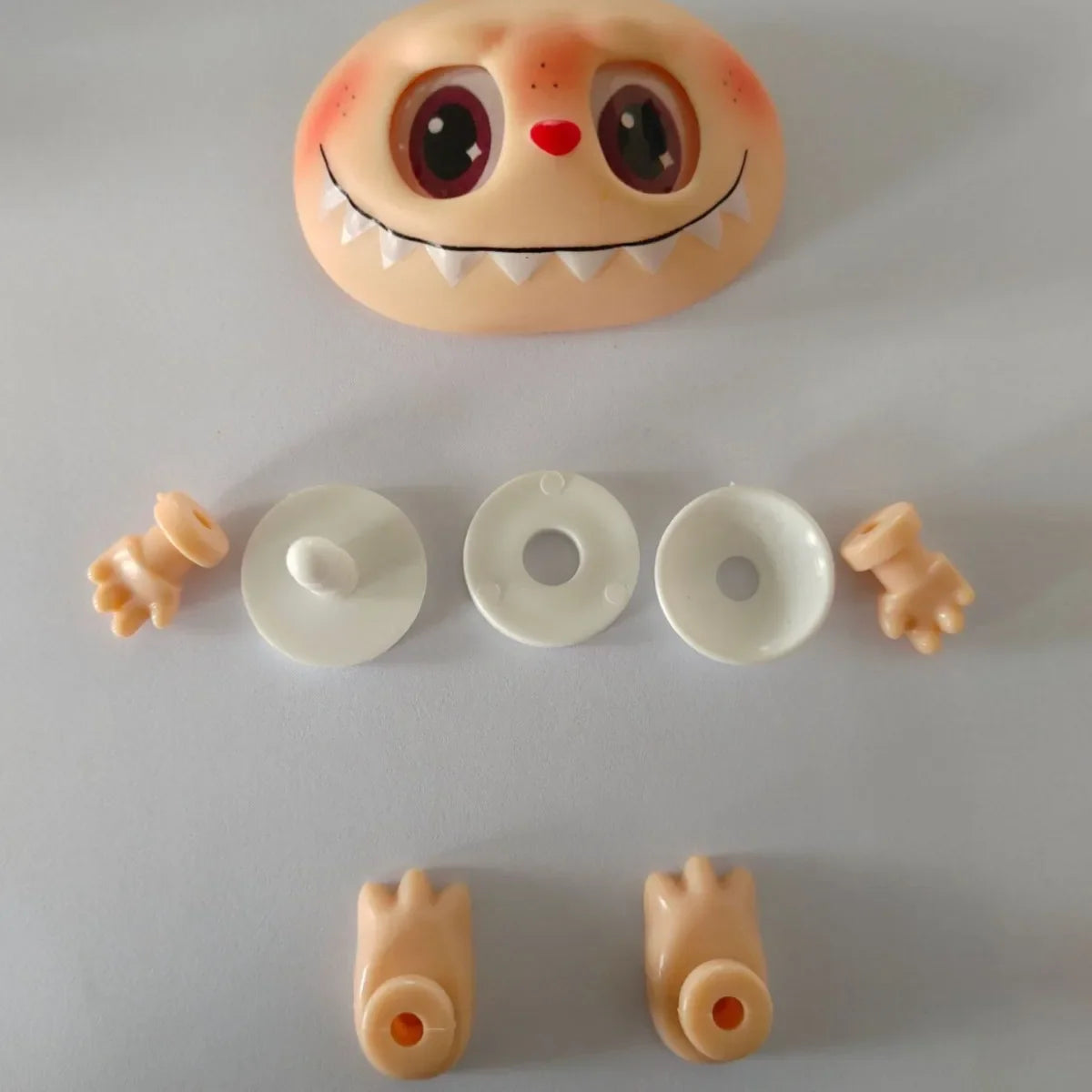 Hot Sell Labubu Plush Doll Accessories – PVC Face Changing Parts, Hands & Feet Replacement DIY Gifts