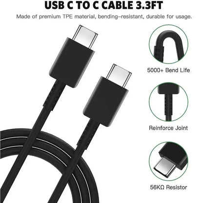 PD 45W USB-C Fast Charger — High-Speed Wall Adapter for Samsung Galaxy S24/S23 Ultra, Note, iPhone 15, Xiaomi 14