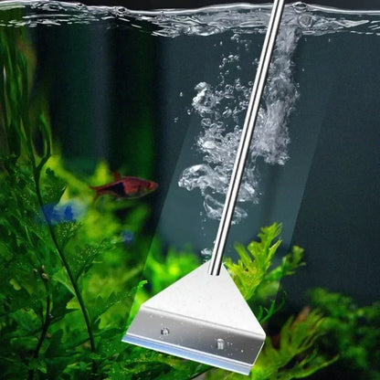 Aquarium Cleaning Tools – Dual-Use Flat Sand & Glass Algae Scraper, Household Cleaning Accessory for Aquariums