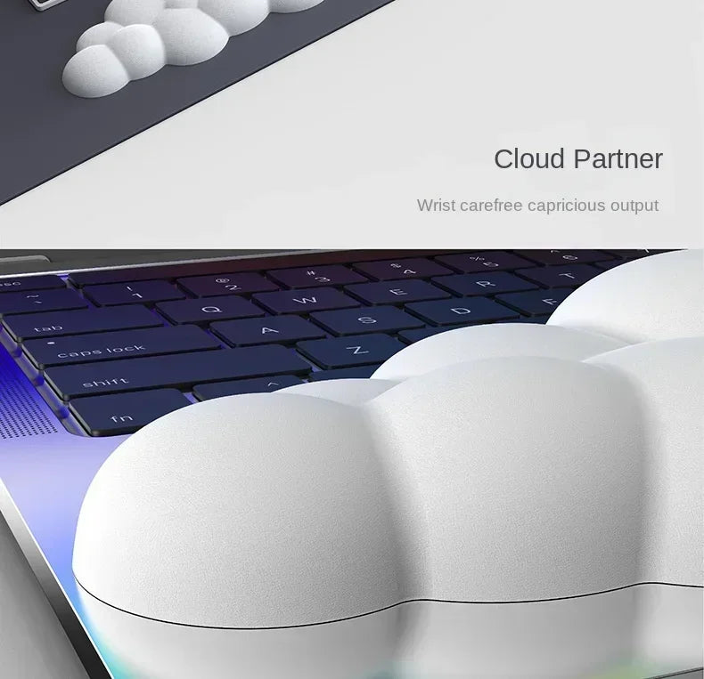 Memory Foam Mouse Pad with Wrist Rest – Anti-Slip Keyboard Cloud Desk Pad for Office & Gamer Comfort