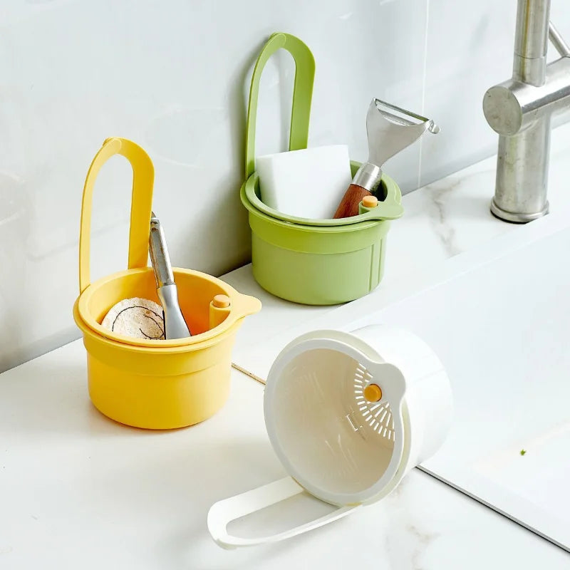 Creative Kitchen Sink Strainer Basket – Detachable, Openable Bottom Garbage Filter for Quick Drain
