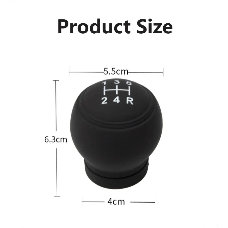 Universal Silicone Gear Shift Knob Cover – Dustproof, Waterproof, Nonslip Manual Shifter Protector