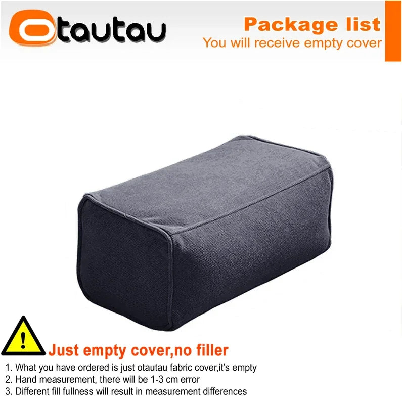 OTAUTAU Outdoor 4ft Waterproof Chenille Bean Bag Cover - Poolside Lounger Sofa Bed