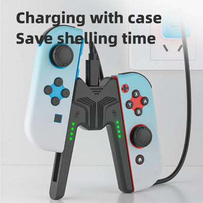 Enhance Your Gaming Experience: Aolion Charging Grip Bracket for Switch Joycon - Controller Handle Charging Station for Nintendo Switch Accessories