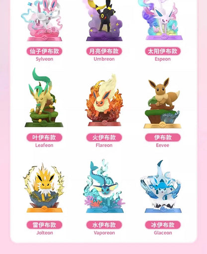 9-Style Pokemon Eeveelution Figures – Espeon, Sylveon, Glaceon, Leafeon, Vaporeon, Umbreon, Flareon Anime Pocket Monster Toy
