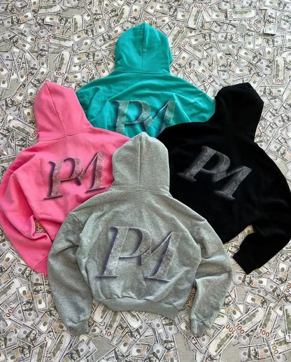 Y2K Retro Autumn Hoodies for Men & Women – Personalized Printed Street Style Long Sleeve Hooded Cardigan