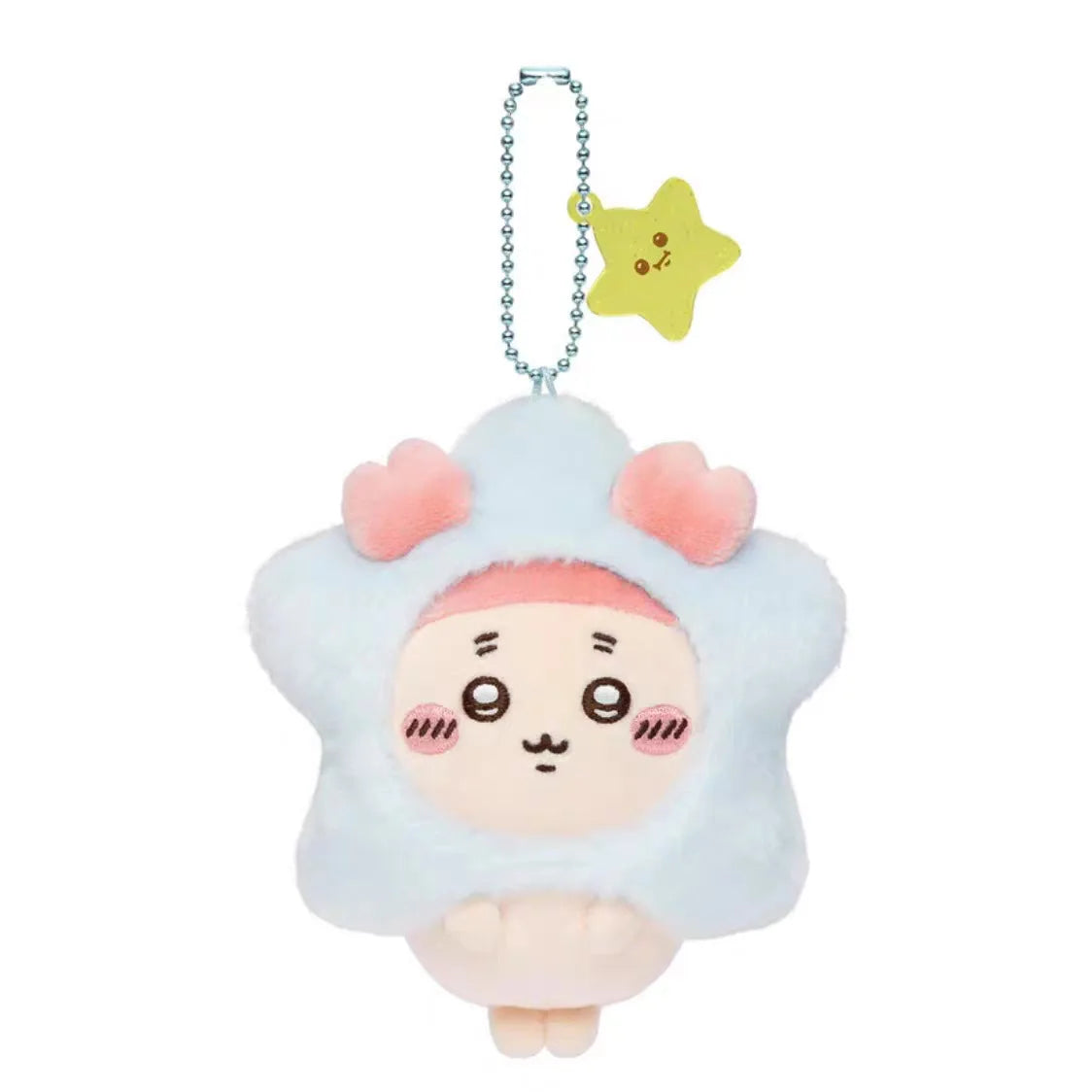 Chiikawa Star Wish Plush Keychain — Cute Usagi Hachiware Flying Squirrel with Star Pendant Stuffed Toy Gift
