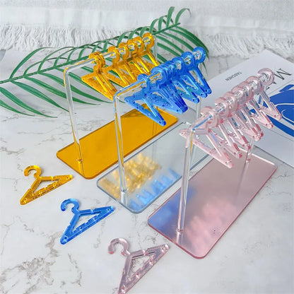 8pcs Mini Polymer Clay Earring Stand Organizer - Tabletop Jewelry Display Hanger for Earrings