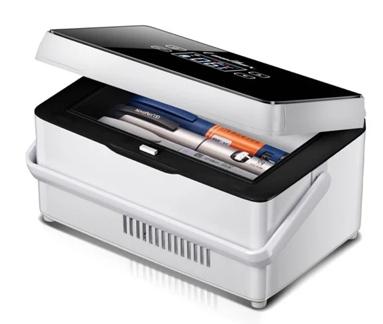 20400mAh Portable Insulin Refrigerator – USB Rechargeable Mini Cold Box with Bag for Medicine & Constant Temperature Storage