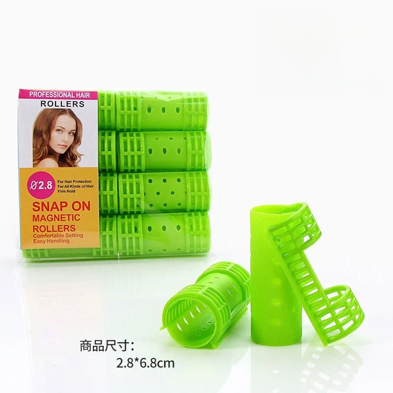 Plastic Curling Iron Tool Set - Fluffy Hair Styling Curling Tool with Sub-Mother Button for Home Use