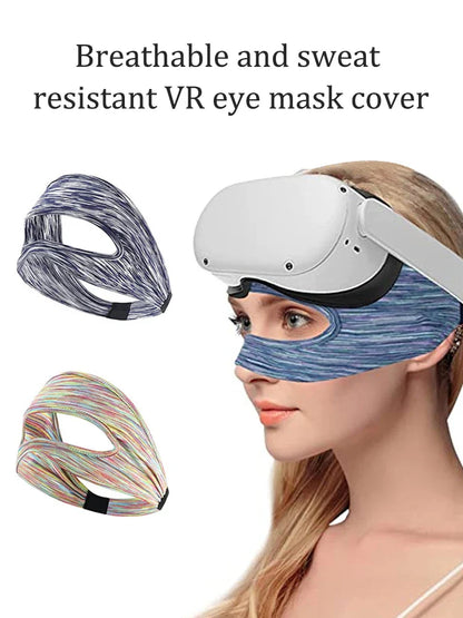 VR Eye Mask Cover | Breathable, Sweat-Absorbing, Anti-Slip Virtual Reality Headwear Accessory