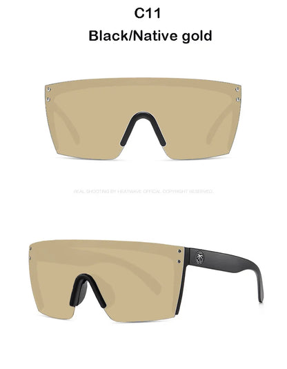 NEW Luxury Brand Mirrored Polarized Sunglasses — Men’s Sport Goggles with UV400 Protection & Case