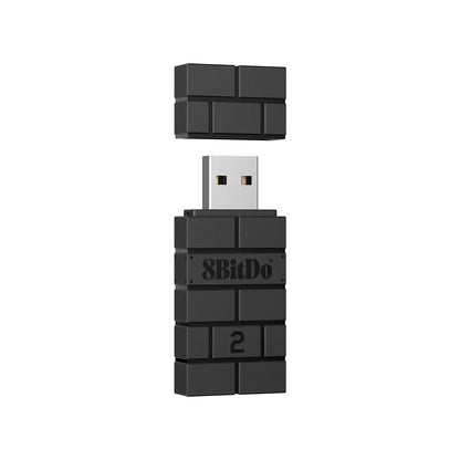 8BitDo USB Bluetooth Adapter 2 – Wireless Receiver for Switch 2, PS3, PS5, Xbox, Joy-Con & PC/Mac/Raspberry Pi