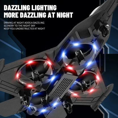 RC Plane with Camera – Remote Control Helicopter, Obstacle Avoidance, 2.4G EPP Foam Fighter Aircraft for Kids