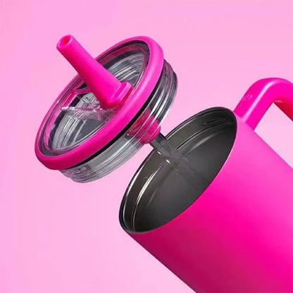 Spill-Proof Cup Cover for Stanley 40oz – Replaceable Environmental Protection Spiral Straw Cover Accessory