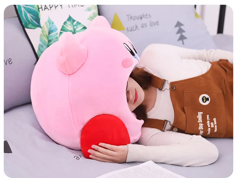 Anime Games Kirby Plush Doll – Soft Nap Pillow, Kawaii Pet Cat Nest & Stuffed Toy Bed, Cute Gift for Kids