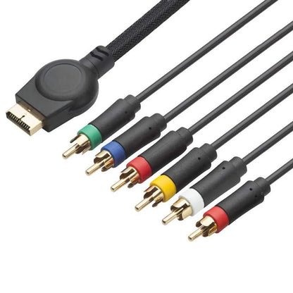 Sony PlayStation PS1/PS2/PS3 AV Cable 1.8M – Gold Plated YPbPr RCA Audio Video Cord for Game Console Connection