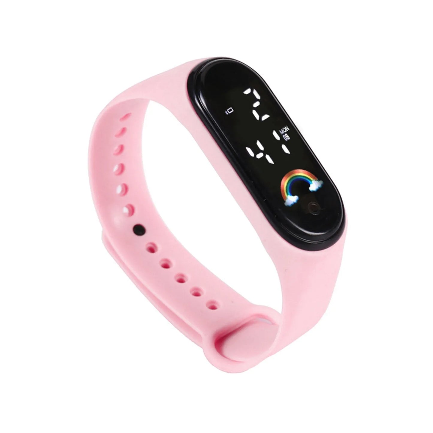 Kawaii Kids Smart Watch – Waterproof Digital Sports Watch for Boys & Girls with Silicone Strap