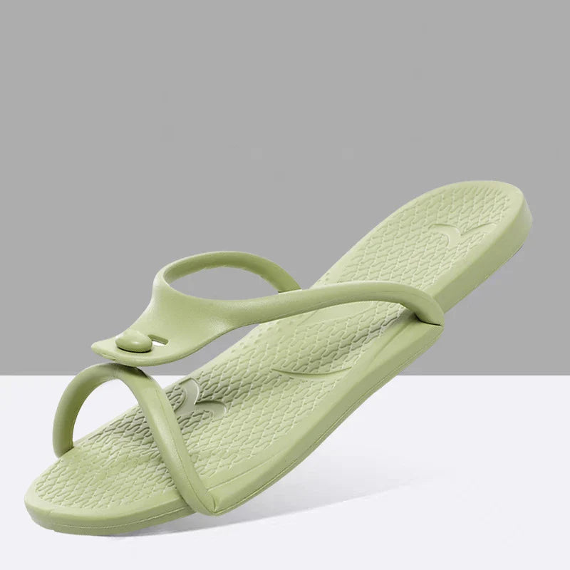 2024 Summer Foldable Travel Slippers for Men & Women – Lightweight EVA Non-Slip Beach & Indoor Soft Slides Sandals