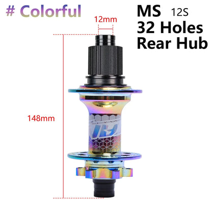 BOOST MTB Bicycle Hub - 148x12mm Aluminium Bike Hub 6 Pawls 120 Click HG XD Micro Spline 32H 8-12 Speed