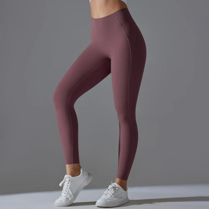 High Waist Yoga Leggings – Tummy Control, Squat-Proof Slimming Booty Pants for Running, Cycling, and Gym Workouts