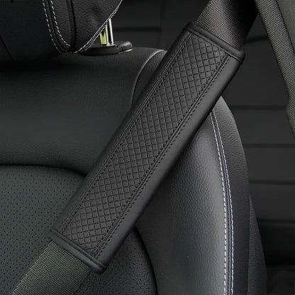 PU Leather Seat Belt Shoulder Cover - Breathable Safety Belt Padding for Car Accessories - Auto Interior Protection