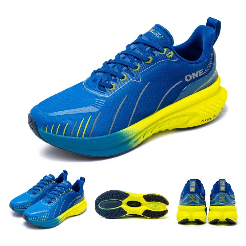 ONEMIX Cushioning Running Shoes - Heavy Runner Support Non Slip Athletic Sneakers for Men & Women Outdoor Sports