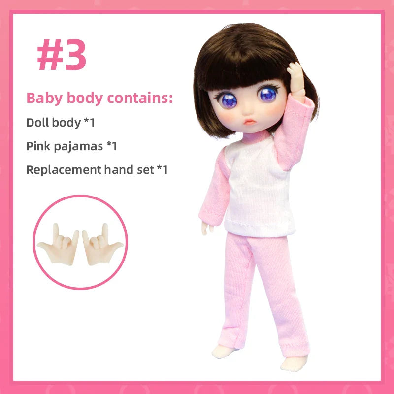 Lady Doolli 1/12 BJD Dolls Blind Box – 15cm Ob11 Mystery Anime Figure Toy, Kawaii Designer Gift