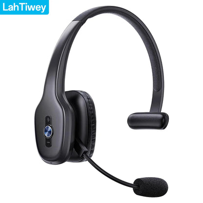 Premium Trucker Bluetooth Headset – Wireless Noise-Canceling Mono Headset with Mic, 30-Hour Talk Time