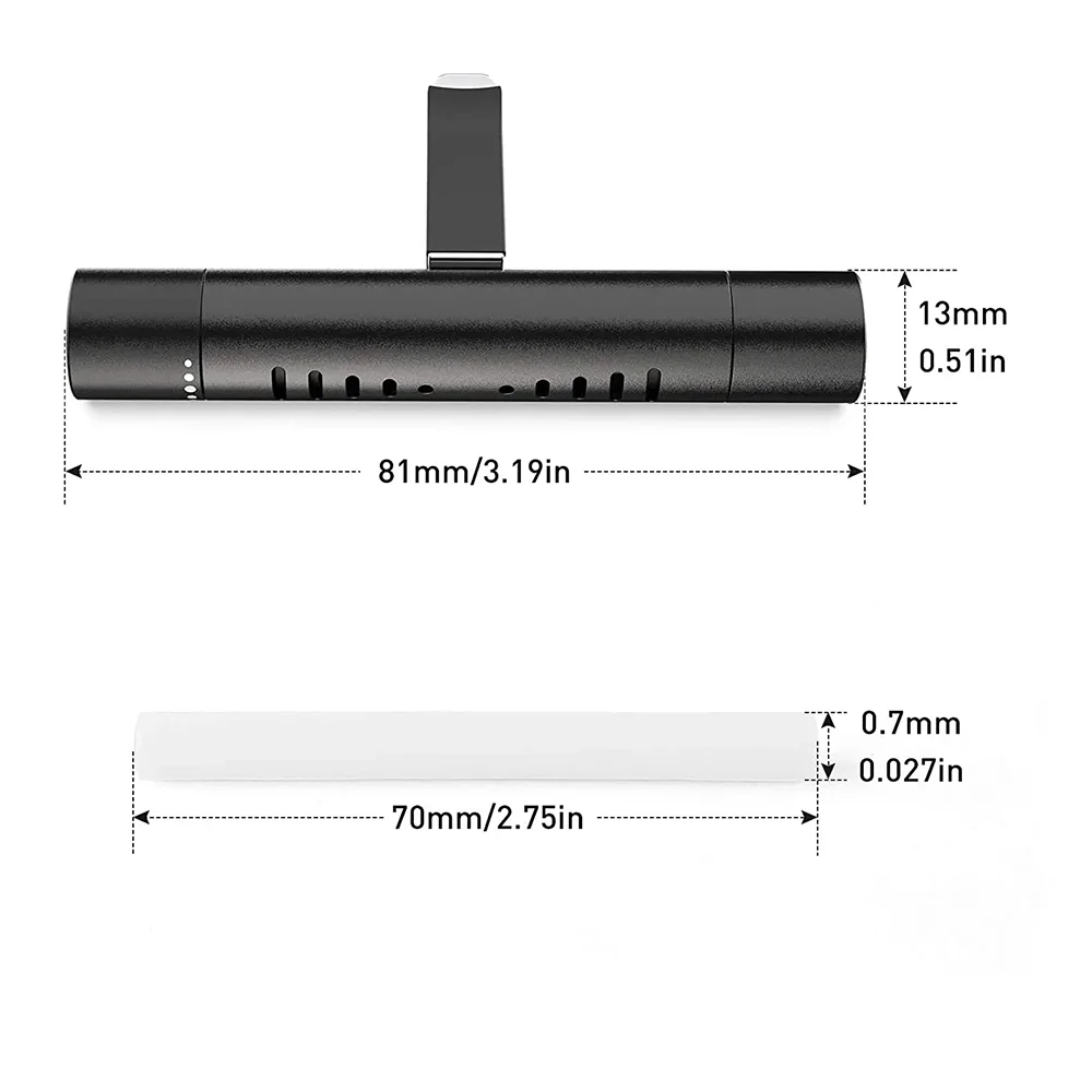 Car Fragrance Air Freshener – Outlet Vent Clip with Solid Perfume Stick, Aroma Diffuser for Auto, Office, Kitchen