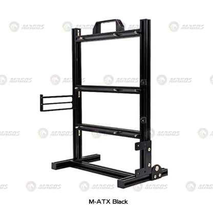 Aluminum Open Frame PC Case – Supports ITX/MATX/ATX Motherboards, Vertical Gaming Cabinet for DIY & Water Cooling Builds