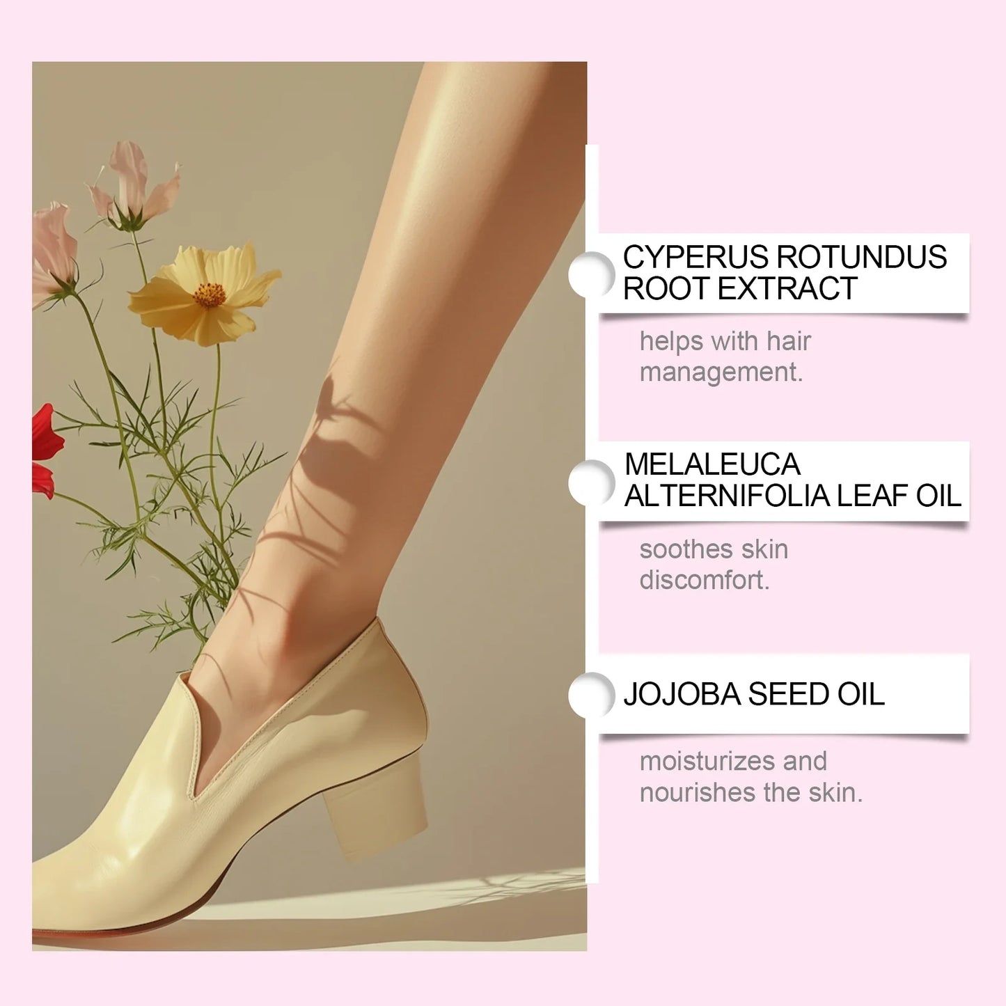 Cyperus Rotundus Hair Removal Oil - Gentle Body Care Oil for Smooth, Moisturized Skin