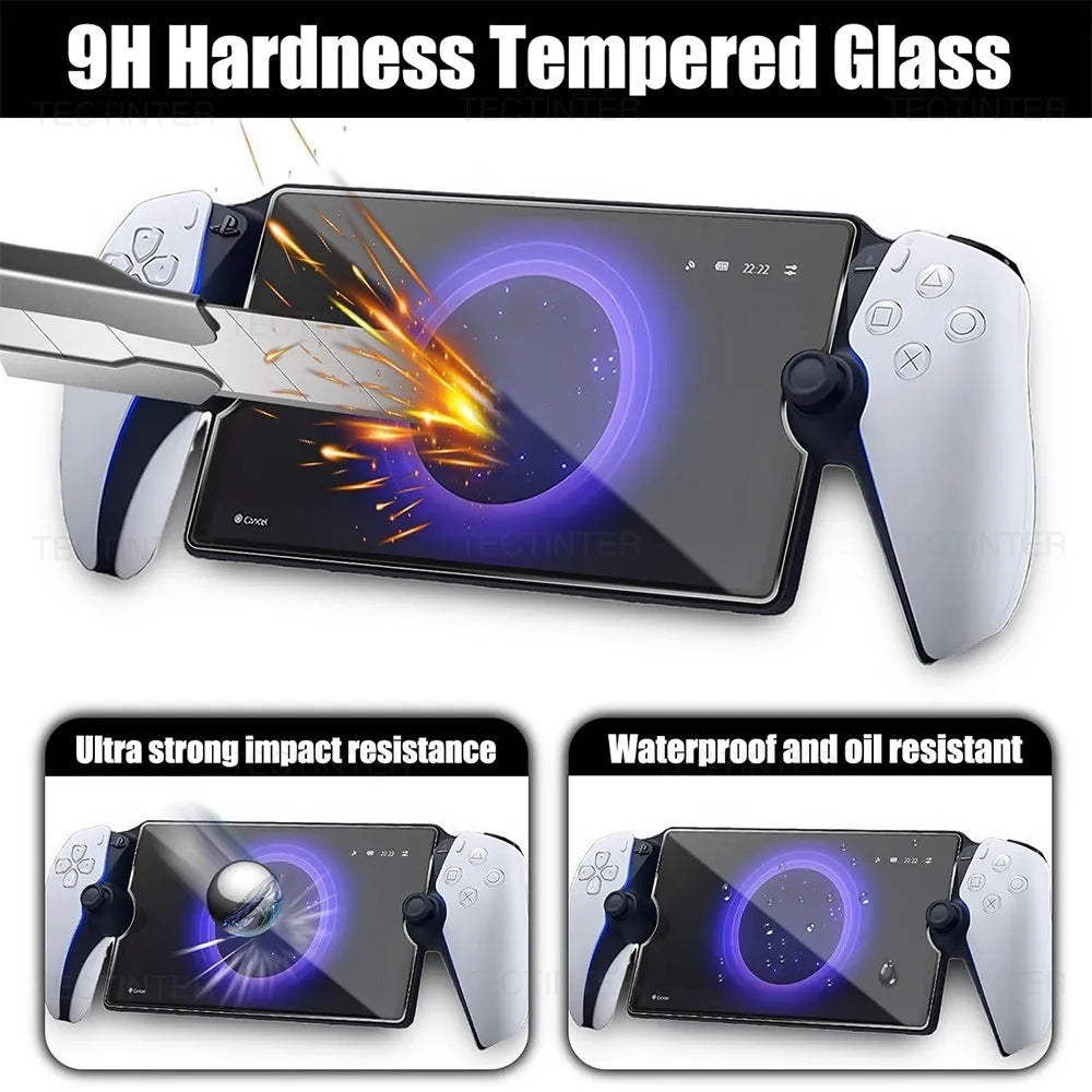 2-Pack Tempered Glass Screen Protector — Anti-Scratch Protective Film for Sony PlayStation PS5 Portal Handheld