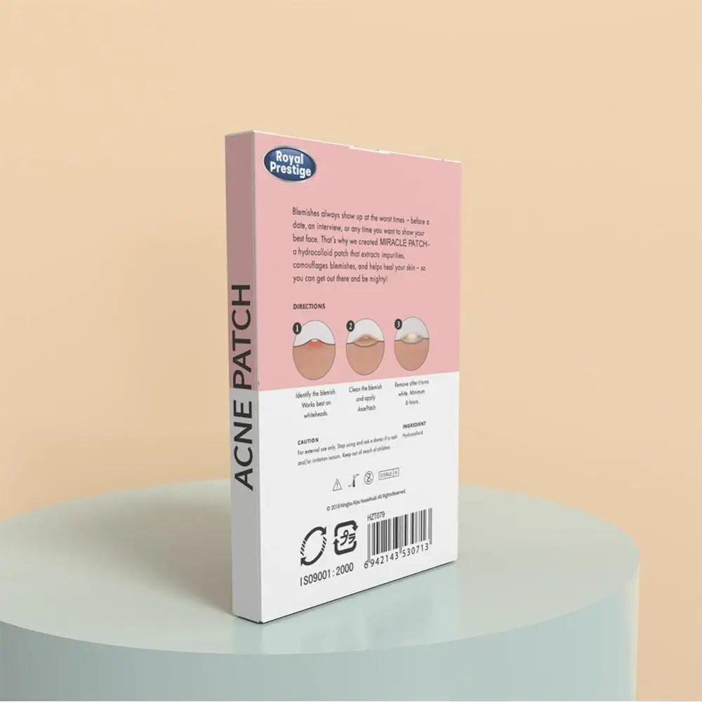 72pcs Invisible Anti-Acne Pimple Patches – Hydrocolloid Waterproof Spot & Mark Repair Stickers