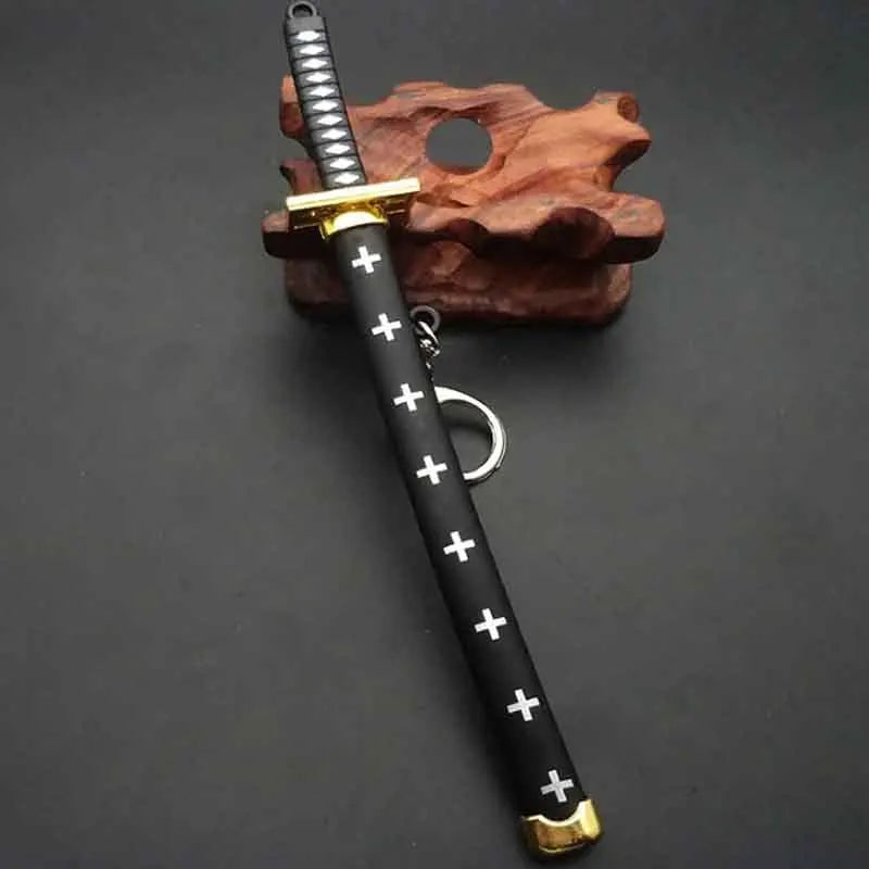 Mini Roronoa Zoro Samurai Sword Keychain – Anime Katana Toy for Men, Cosplay & Gifts