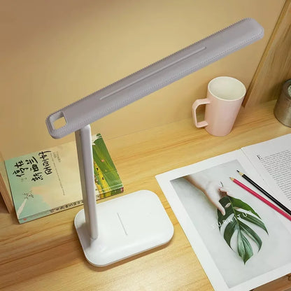 Folding LED Desk Lamp – Touch Dimmable Eye Protection Night Light for Bedroom, Bedside & Study with USB Plug-in